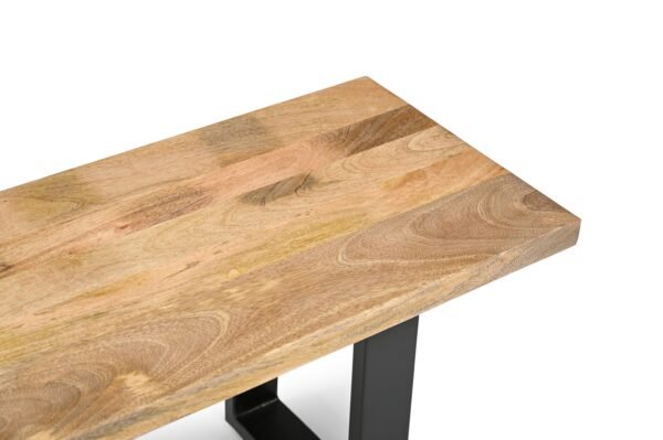 Solid Mango Wood Arlington Dining Bench - Image 3