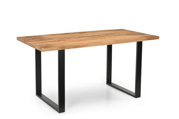 Solid Mango Wood Arlington 1.6M Dining Table with Metal Legs - Image 8