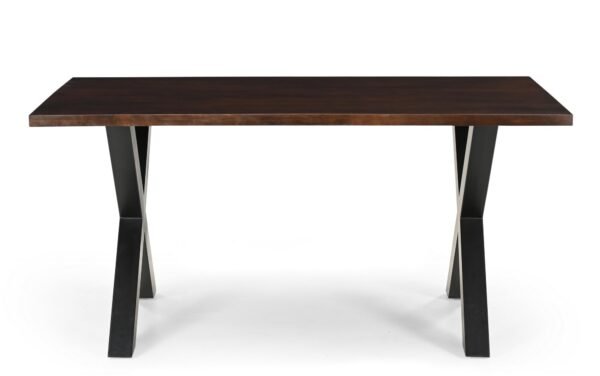 Solid Mango Wood Brooklyn 1.6M Dining Table with Metal Legs - Image 8