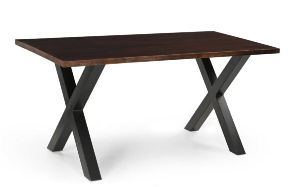 Solid Mango Wood Brooklyn 1.6M Dining Table with Metal Legs - Image 7