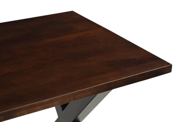 Solid Mango Wood Brooklyn 1.6M Dining Table with Metal Legs - Image 9