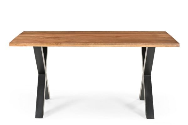 Solid Mango Wood Brooklyn 1.6M Dining Table with Metal Legs - Image 11