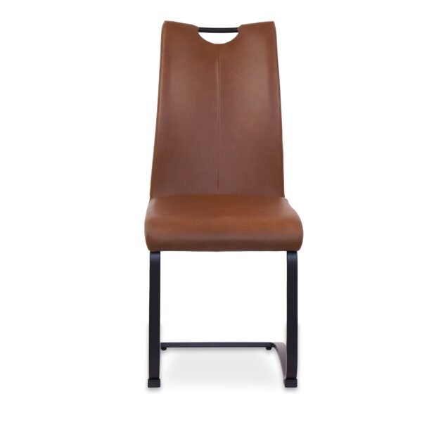 Real Wood Veneer Light Oak Ethan 1.8M Dining Table with Faux Leather Emilio Dining Chairs Set - Image 12