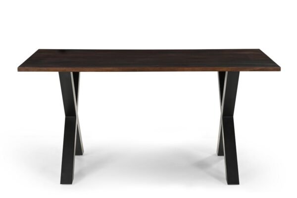 Solid Mango Wood Bronx 1.6M Dining Table with Metal Legs - Image 5