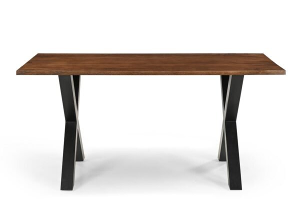 Solid Mango Wood Bronx 1.6M Dining Table with Metal Legs - Image 13