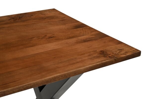 Solid Mango Wood Bronx 1.6M Dining Table with Metal Legs - Image 15