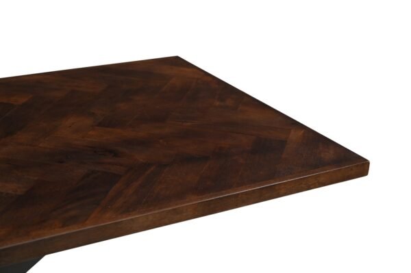 Solid Mango Wood Hudson 1.6M Dining Table with Metal Legs - Image 10