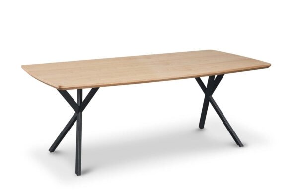 Real Neutral Wood Veneer Berkeley 2M Dining Table with Velvet Brando Chairs Dining Set - Image 31