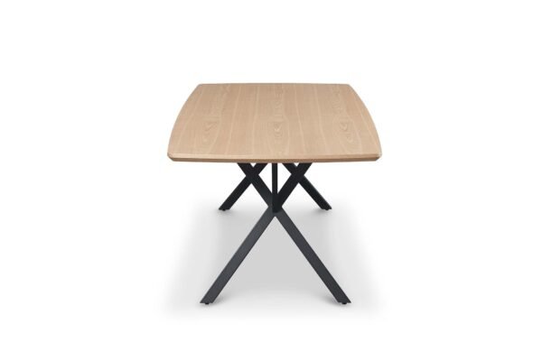 Real Neutral Wood Veneer Berkeley 2M Dining Table with Velvet Brando Chairs Dining Set - Image 32