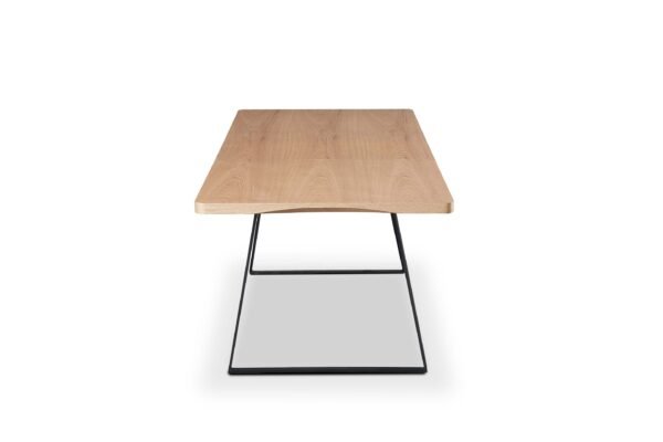 Real Wood Veneer Carmel 1.6M/2.15M Extendable Dining Table with Metal Legs - Image 15