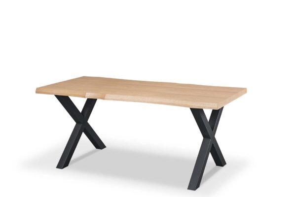 Real Wood Veneer Ventura 1.8M Dining Table with Metal Legs - Image 10