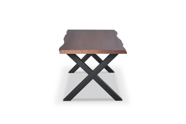 Real Wood Veneer Ventura 1.8M Dining Table with Metal Legs - Image 4