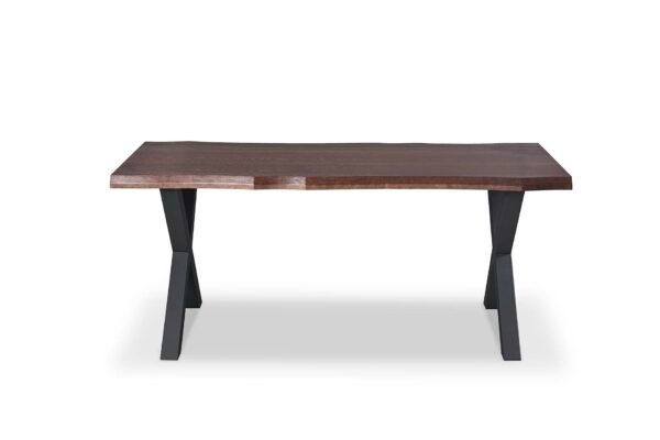 Real Wood Veneer Ventura 1.8M Dining Table with Metal Legs - Image 3