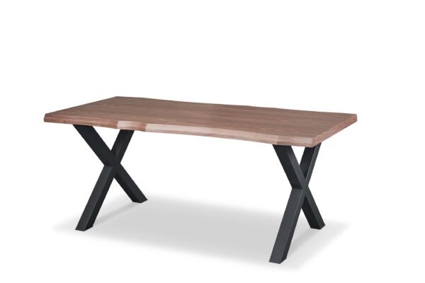 Real Wood Veneer Ventura 1.8M Dining Table with Metal Legs - Image 5