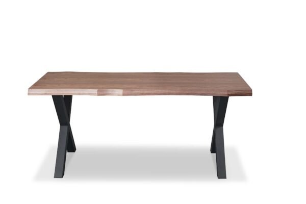 Real Wood Veneer Ventura 1.8M Dining Table with Metal Legs - Image 7