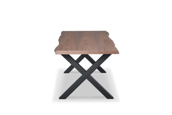 Real Wood Veneer Ventura 1.8M Dining Table with Metal Legs - Image 8
